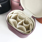 Gepersonaliseerde Leren Toilettas & Make-up Organizer